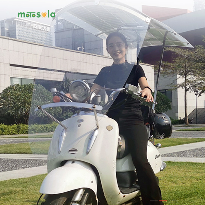 Motosola desarrolla toldos solares para vehículos eléctricos ligeros