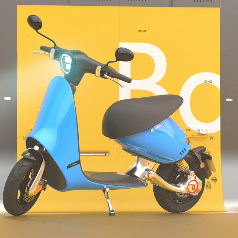 La moto eléctrica BO es una mezcla de diseño clásico y vanguardista