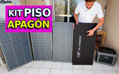 El mejor Kit de batería portátil con placas solares para pisos sin instalación fija